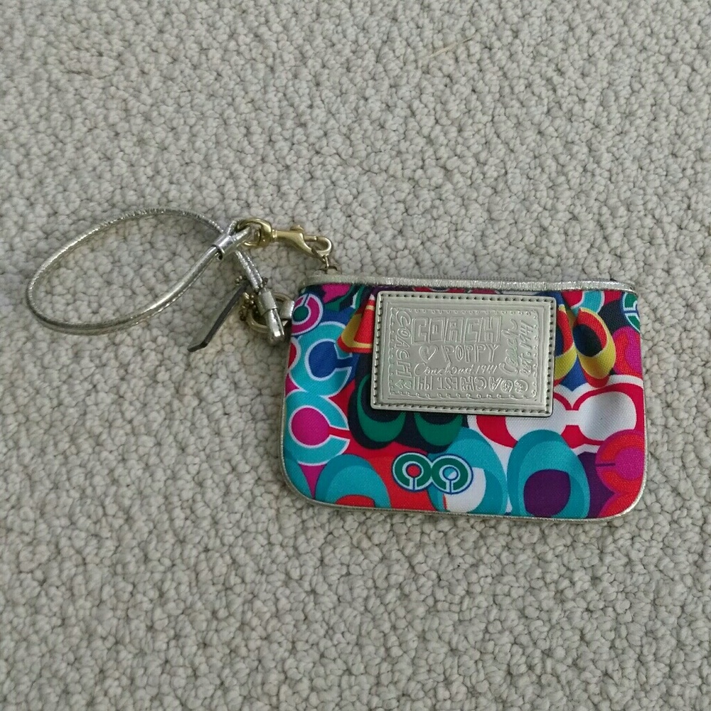 Coach wristlet coin purse
